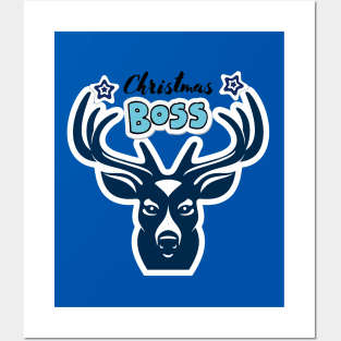 CHRISTMAS DEER BOSS Posters and Art